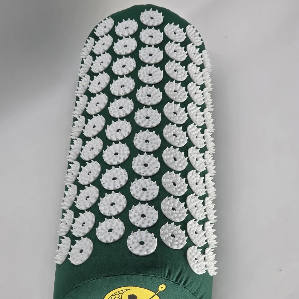 Nayoya Neck & Lower Back Pain Headache Relief Acupressure Pillow Green 15x3